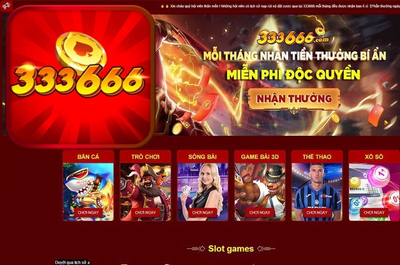 333666 - game nổ hũ tặng code tân thủ mới nhất